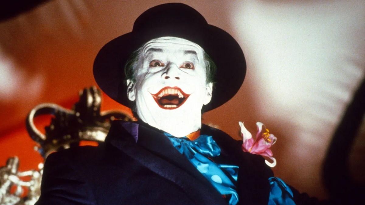 Jack Nicholson as the joker in Batman