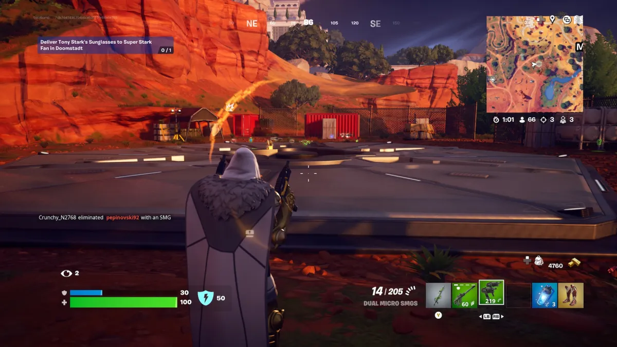 Landing Platform in Fortnite as part of an article about where to find Stark Chests.