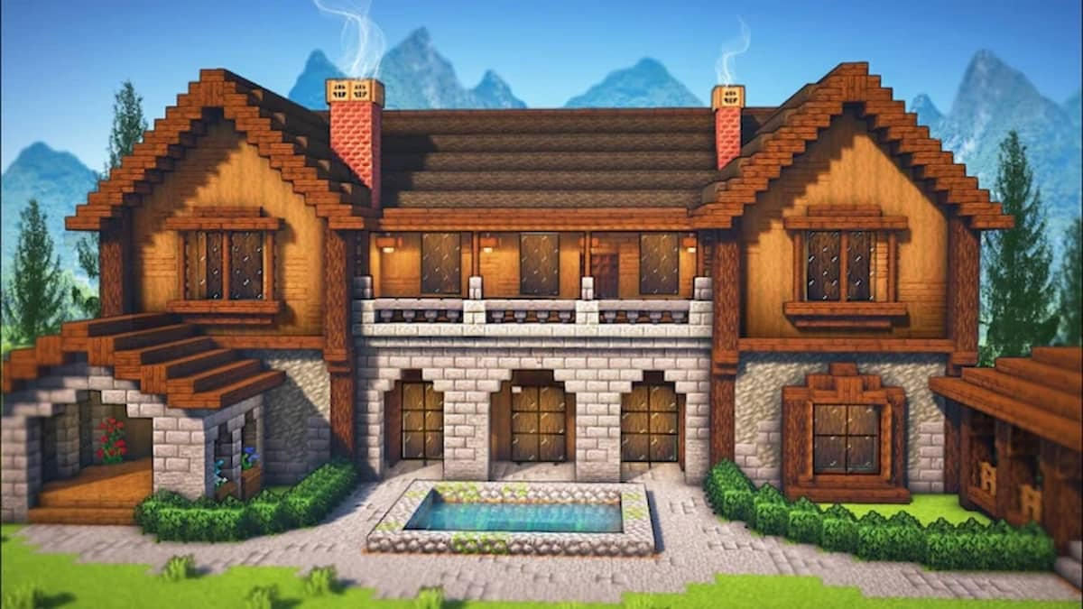 Promo image for Minecraft Mansion Tycoon.