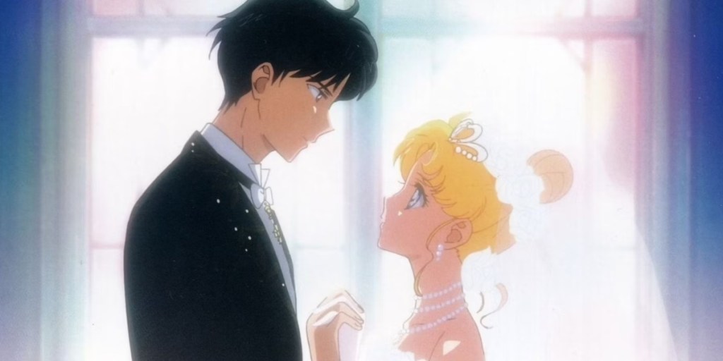 The wedding of Usagi and Mamoru as part of an article about anime's 10 greatest couples ever.