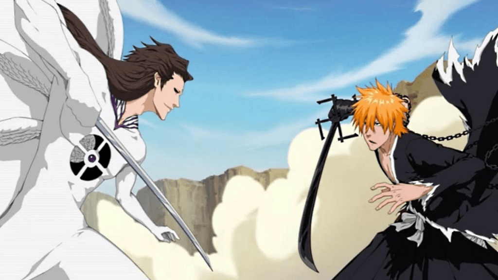 Ichigo and Aizen final fight in bleach