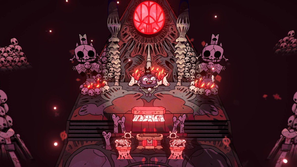 Ritualistic gameplay screenshot of Cult of the Lamb