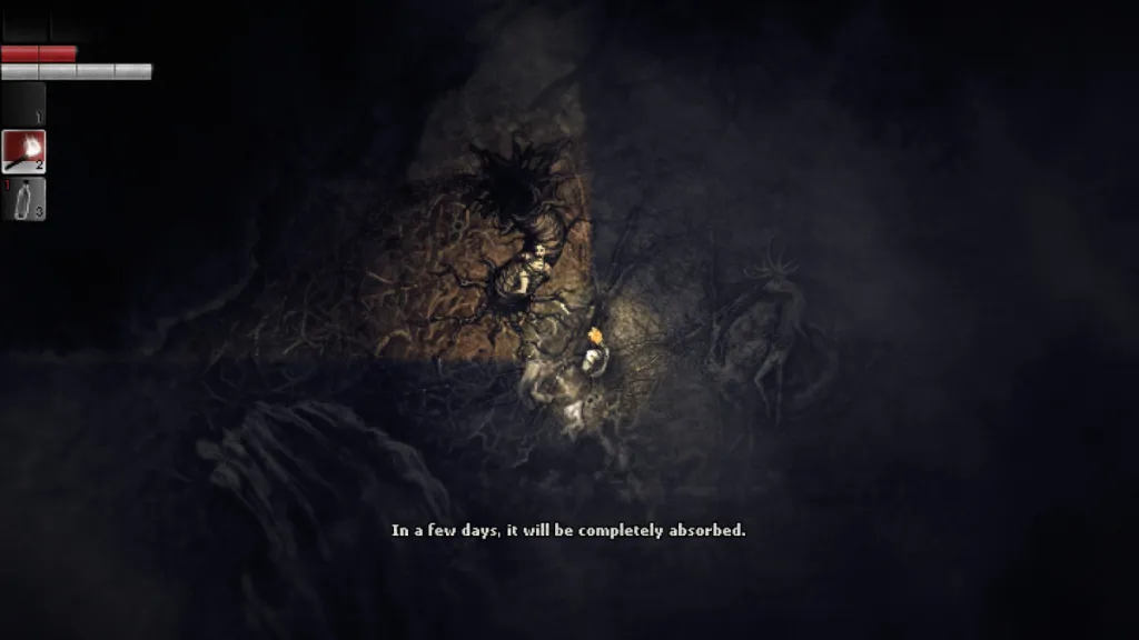 top-down indie horror game Darkwood screenshot