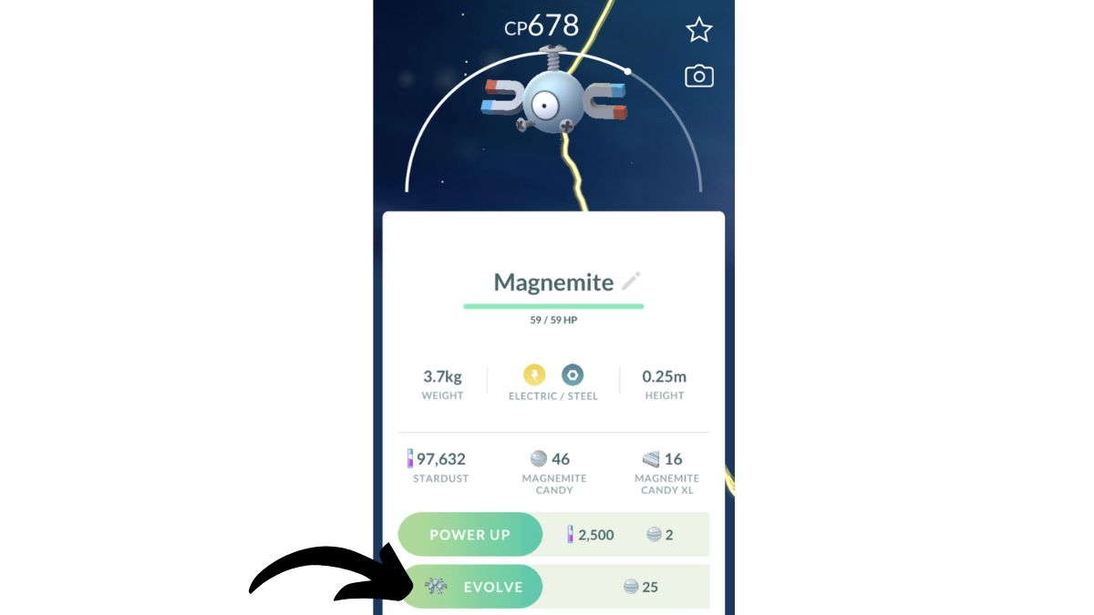 Evolve Magnemite into Magneton Pokemon GO