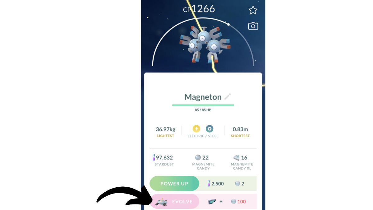 Evolve Magneton into Magnezone Pokemon GO