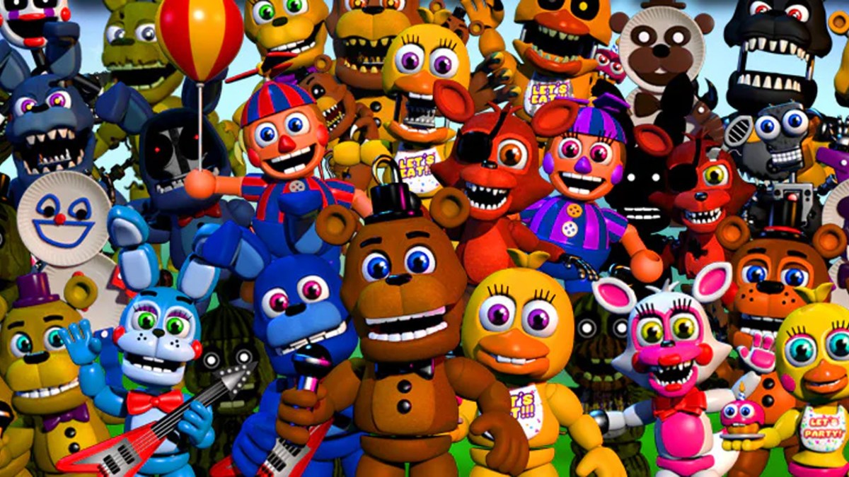 Five Nights at Freddy World, cute versions of all the series' animatronics. 