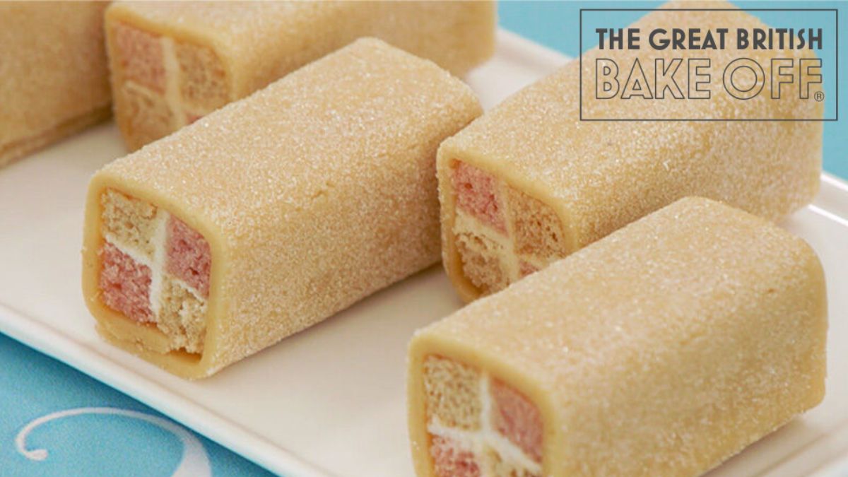 Great British Bake Off Series 15 2024 Technical Week 1 Paul Hollywood's Battenburg Cake