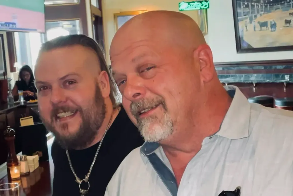 Rick Harrison from Pawn Stars and his son Adam 