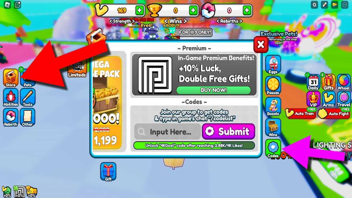 How to redeem codes in Strongest Smacker Simulator. 