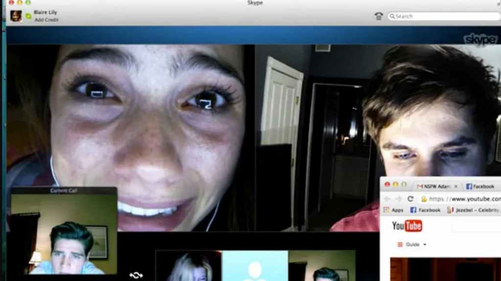 A screenshot from the movie Unfriended