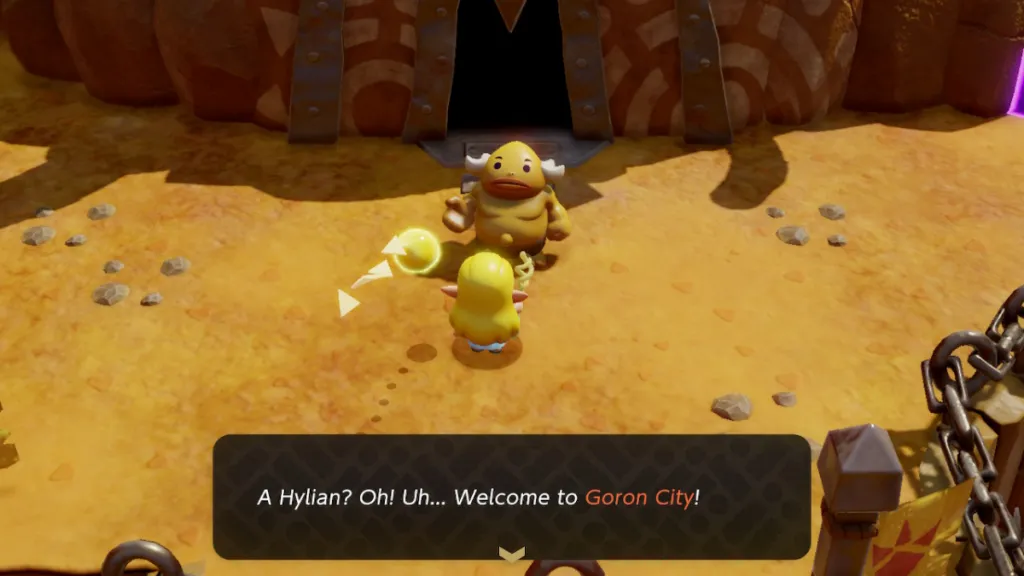 A Goron in The Legend of Zelda: Echoes of Wisdom