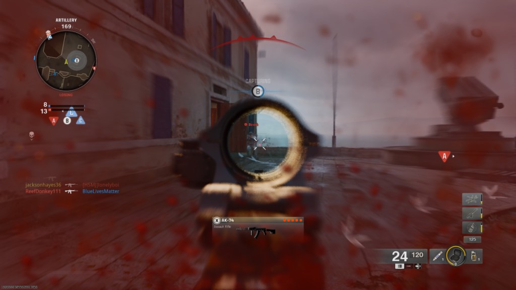 A player getting shot as part of an article about how to get a Rapid Kill in Black Ops 6.