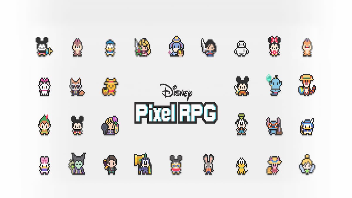 Disney Pixel RPG logo and artwork.