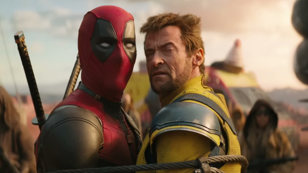 Deadpool & Wolverine tied up in the movie. 