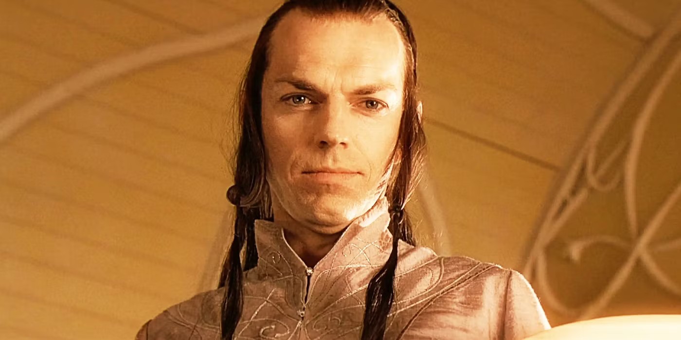 Hugo Weaving as Elrond in Lord of the Rings.