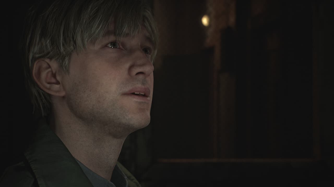 Silent Hill 2, James in the remake, looking right.