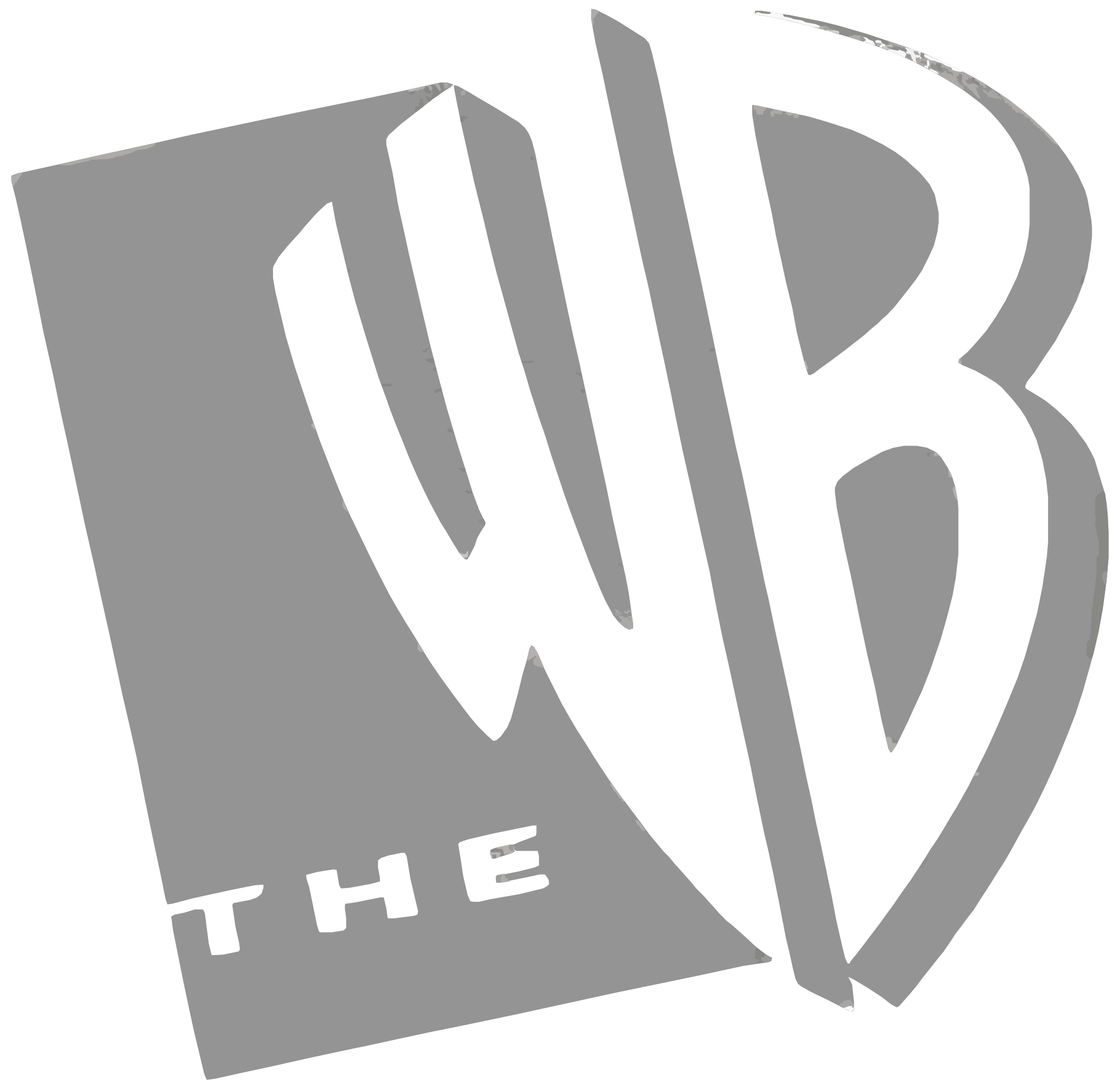 The WB, the logo for Time Warner's 90s/2000s slots.