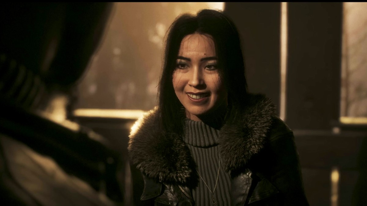 Emily in Until Dawn, smiling.