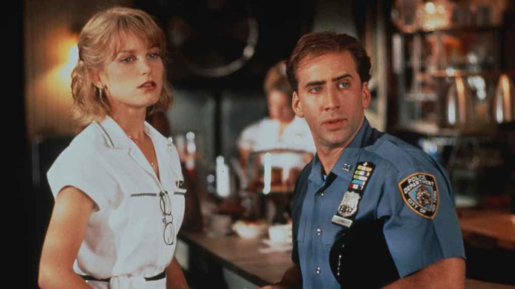 Bridget Fonda and Nicolas Cage