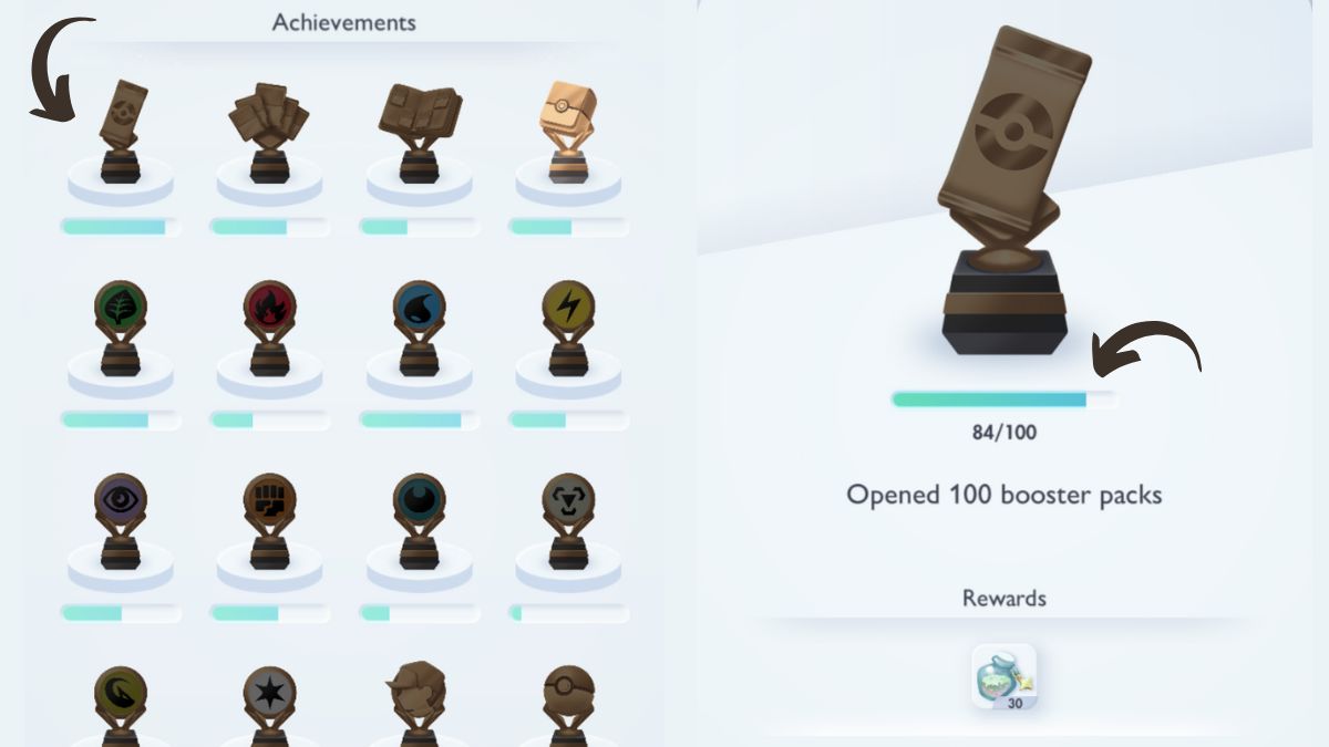 How to See Achievement Progress screenshot showing trophies and progress bar