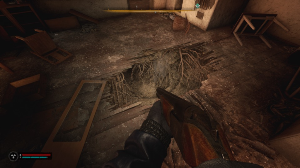 An entrance to an underground tunnel in Stalker 2, which often houses Rats