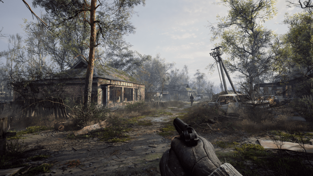 Official Screenshot of the village in Stalker 2