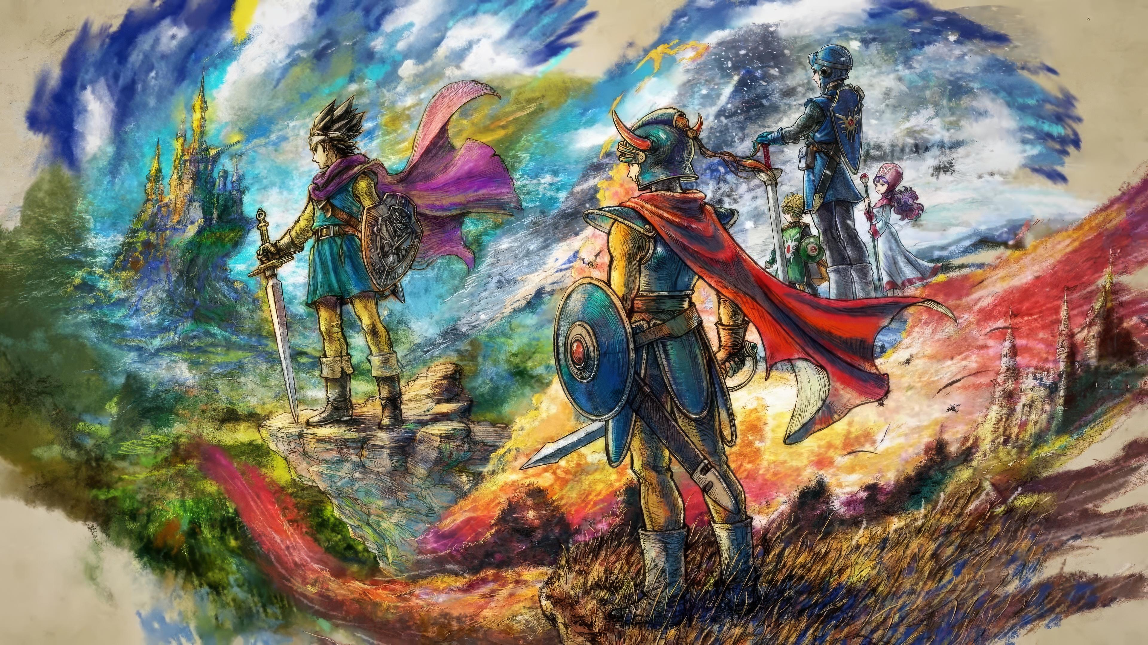 Key art for Dragon Quest remakes