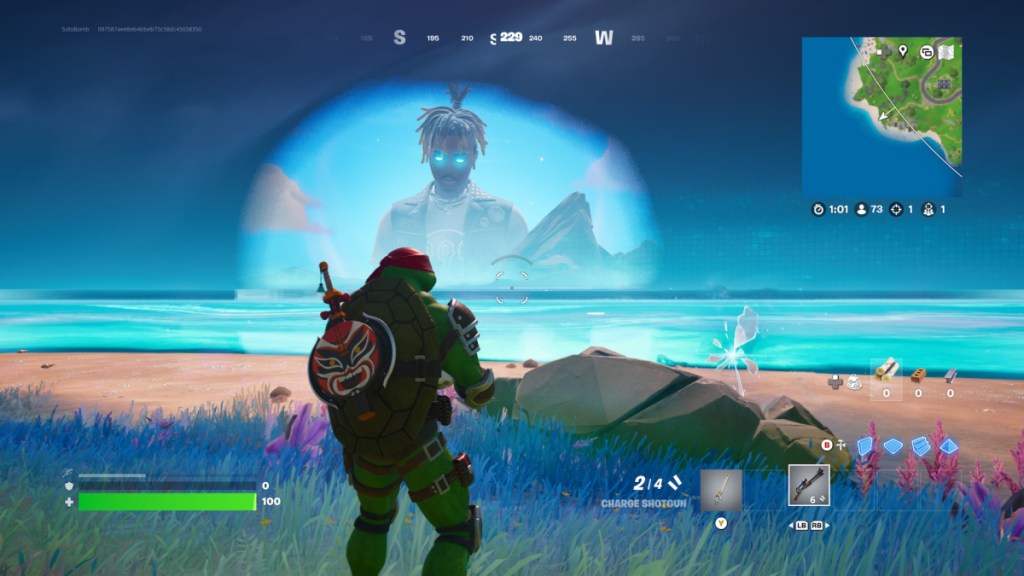 The Juice WRLD tribute in Fortnite.