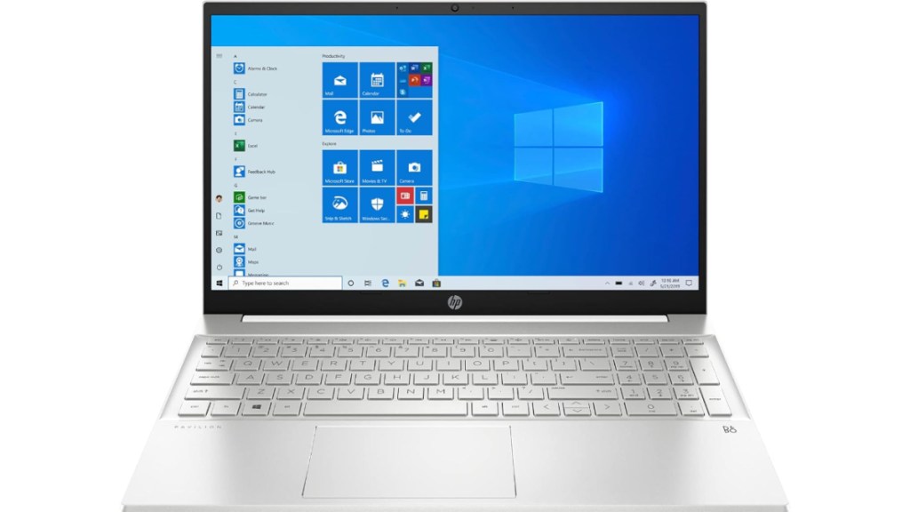 HP Pavilion 15 image on white bg, best laptop for roblox