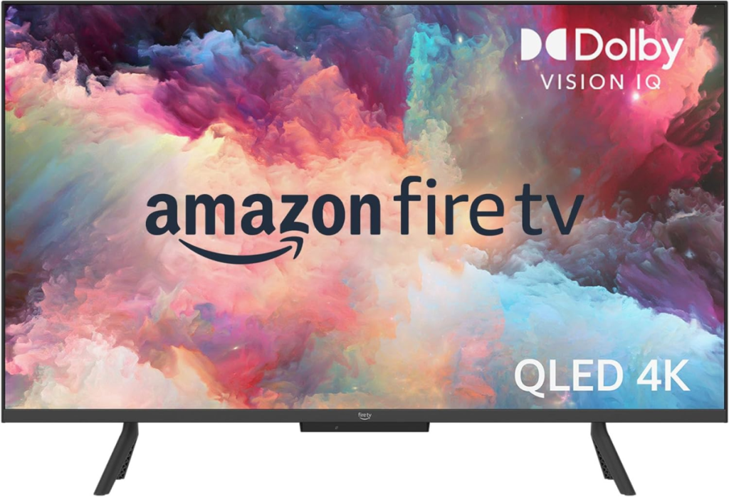 Amazon Fire TV 50" Omni QLED Series 4K UHD smart TV, Dolby Vision IQ, Fire TV Ambient Experience via Amazon