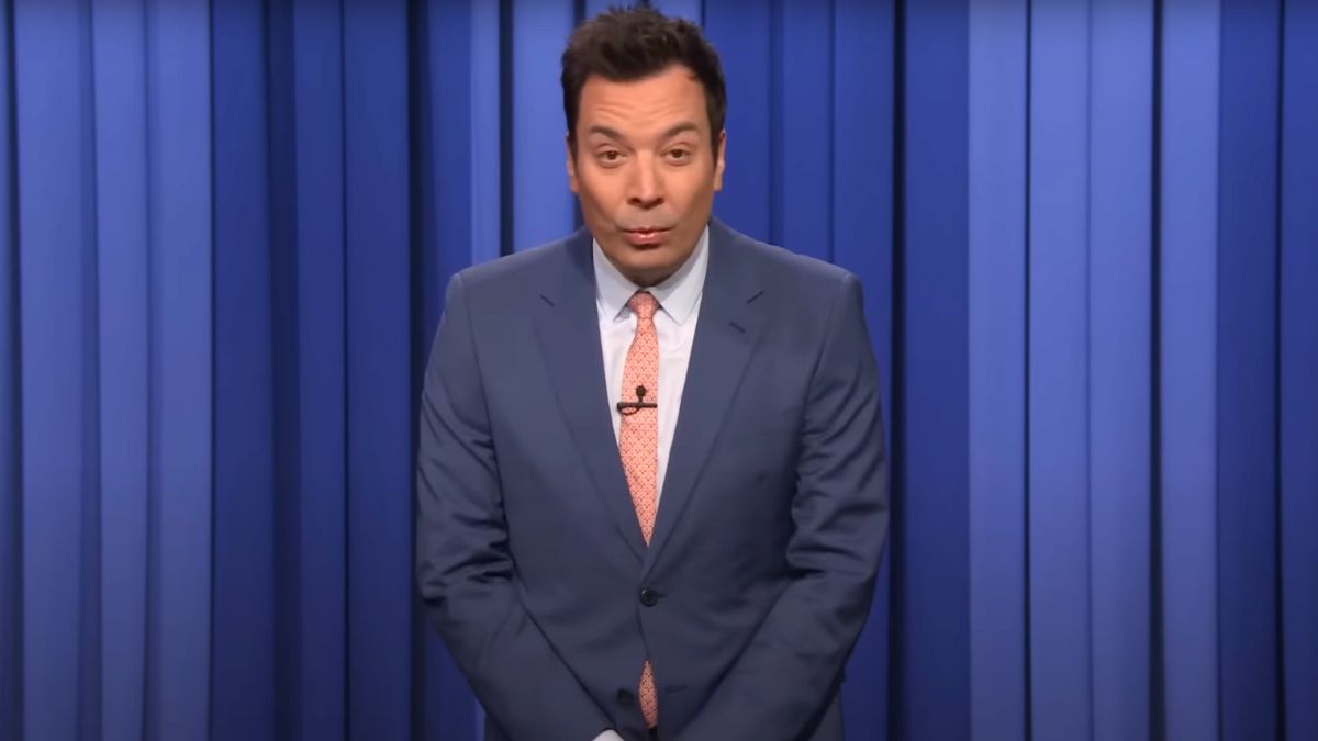 Jimmy Fallon Looking Surprised During A Monologue