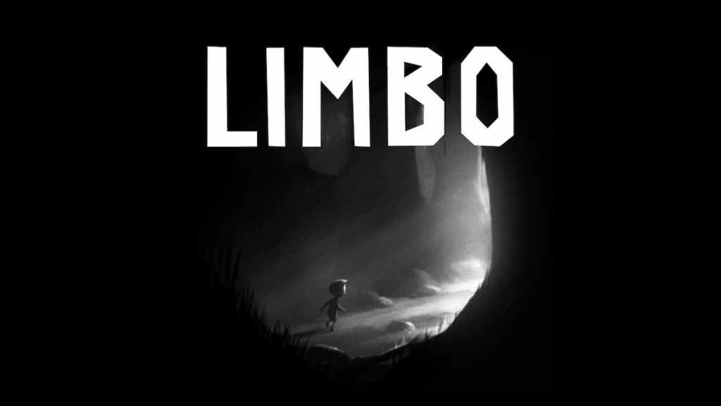 Title screen for Limbo as part of an article about the best scary games on Switch.