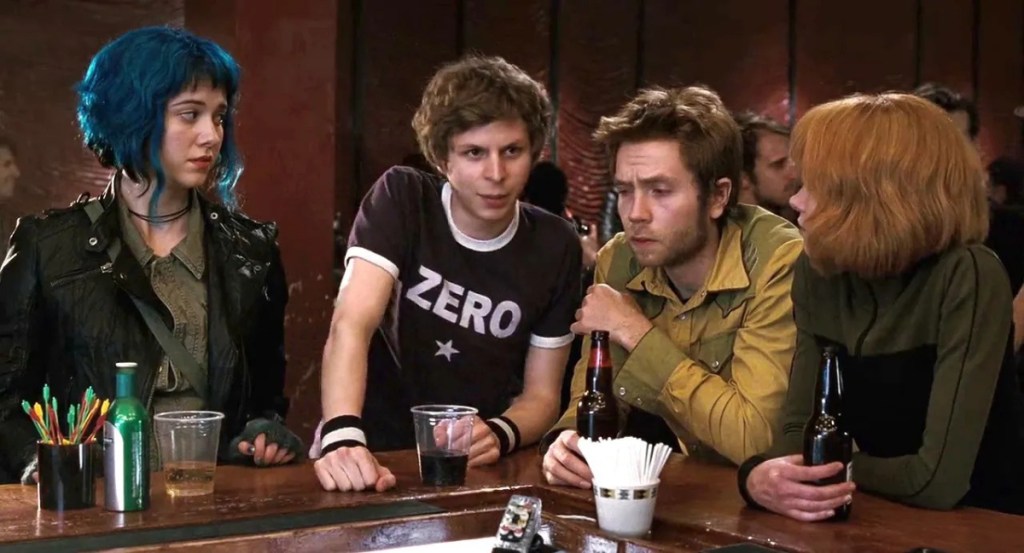 Michael Cera in Scott Pilgrim  as part of an article about 2010s movie stars.