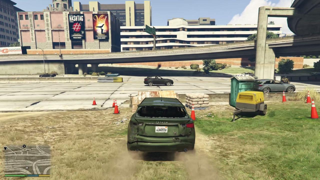 A ramp in Grand Theft Auto 5.