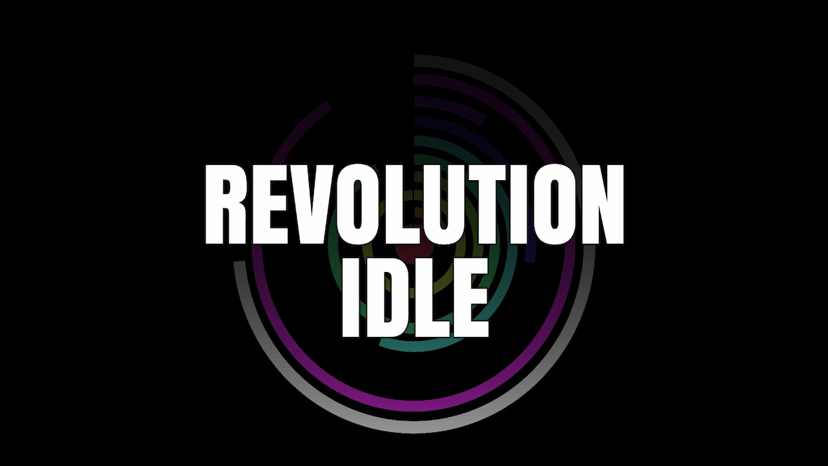 Promo image for Revolution Idle.