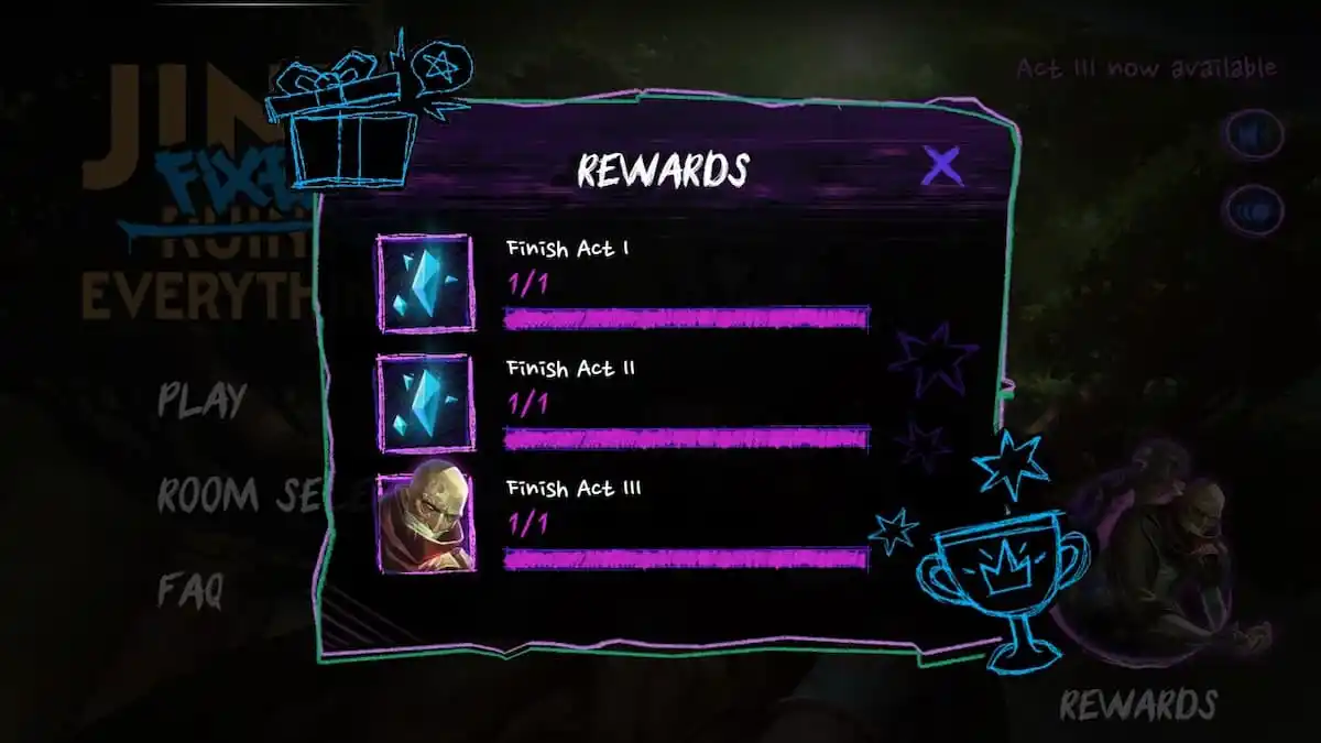 Rewards for the Jinx Fixes Everything Act 3