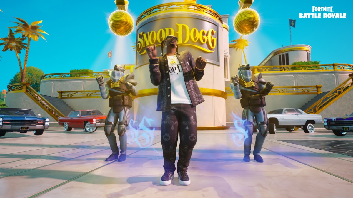 Snoop Dog in Fortnite as part of an article about where to find Mythic weapons in Chapter 2 Remix.