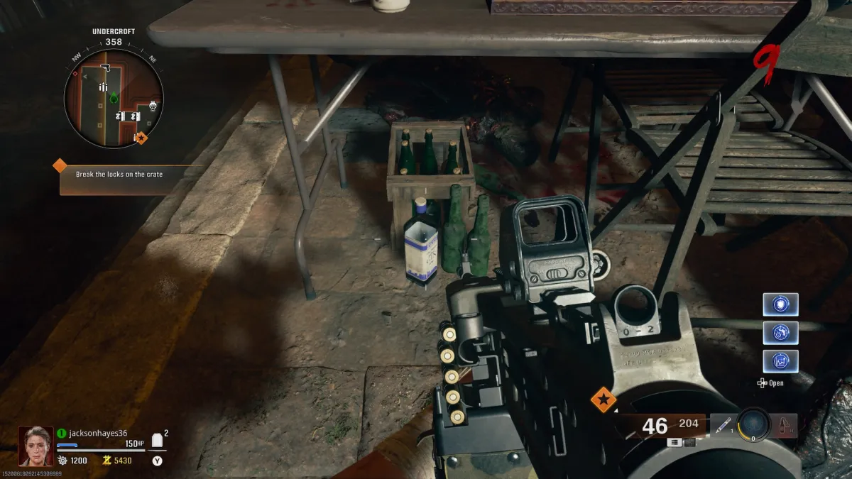 An alcohol bottle as part of an article about how to do the bartender Easter egg in Citadelle des Morts in Black Ops 6.