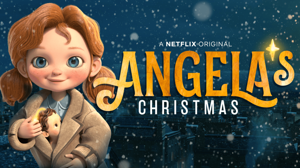 Angela's Christmas poster as part of an article about best christmas movies on Netflix.