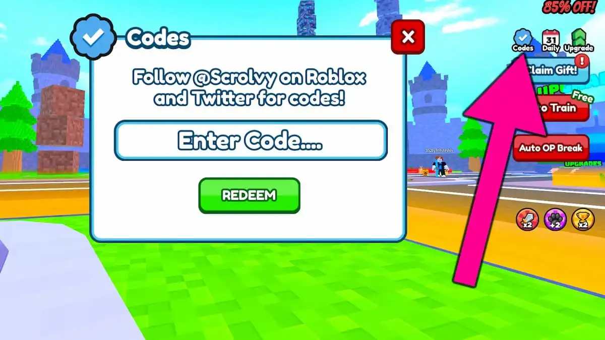 How to redeem +1 Block Per Click codes.