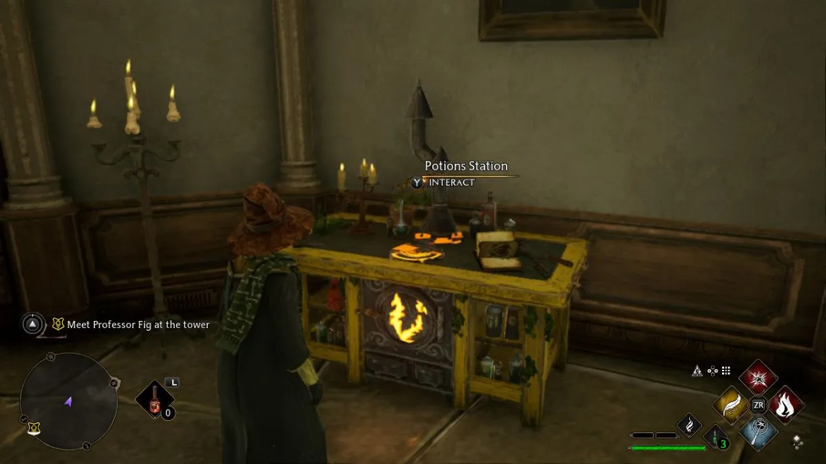 Potions Station in Hogwarts Legacy