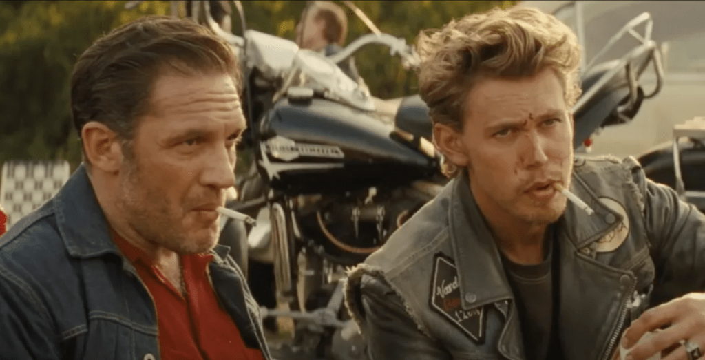 Tom Hardy and Austin Butler in The Bikeriders for an article about the 10 Best Movies of 2024