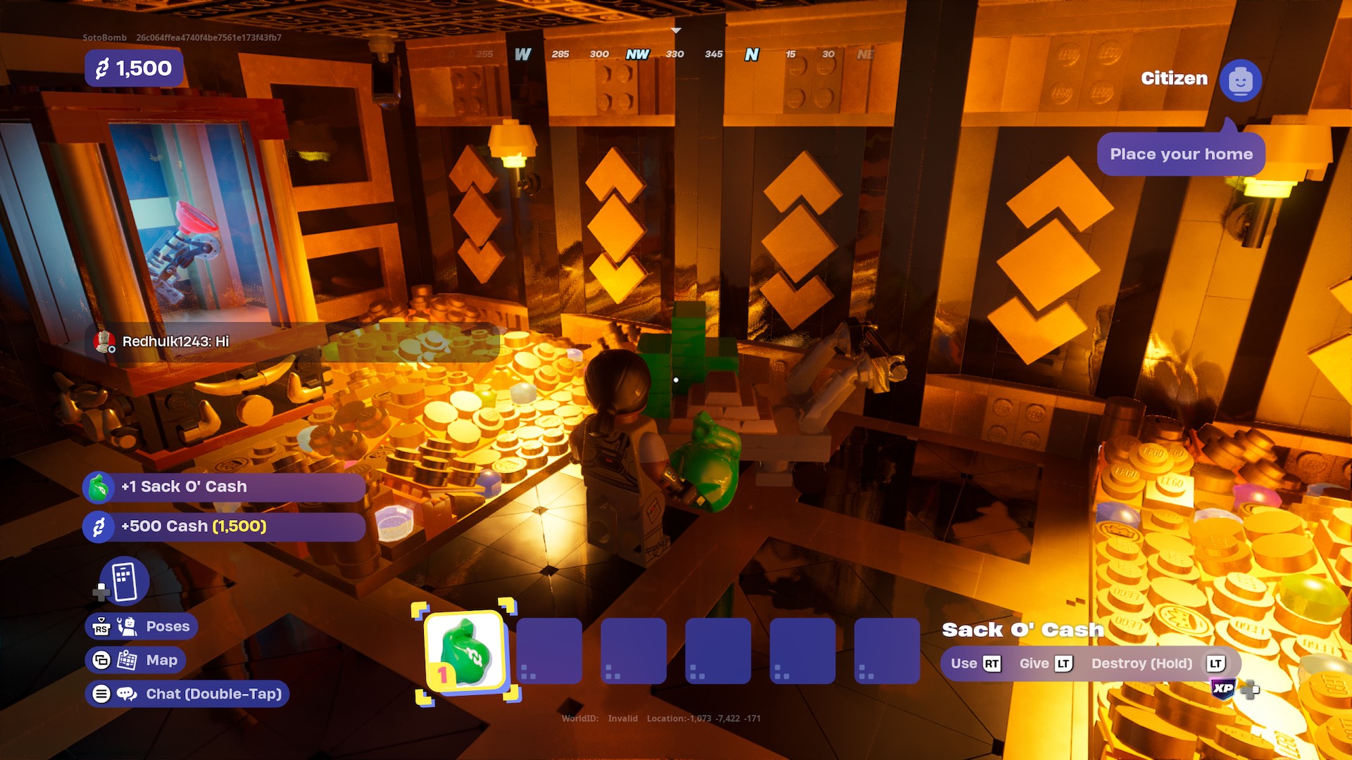 The bank vault in LEGO Fortnite Brick Life.