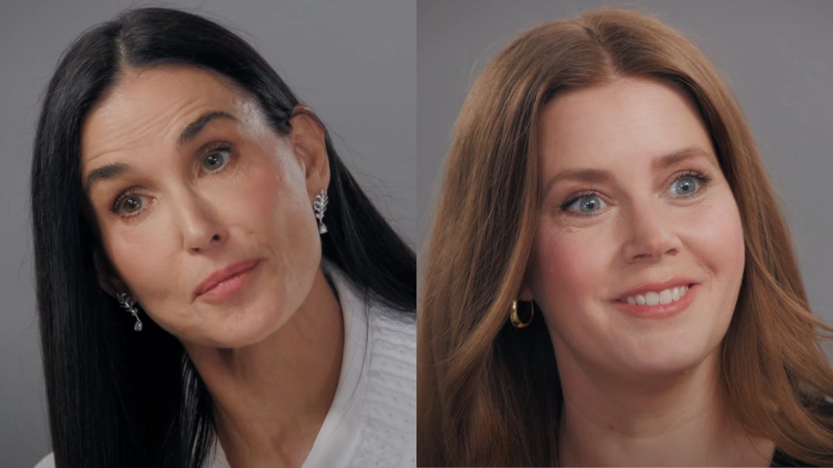 Demi Moore (left) and Amy Adams (right) in Variety's 2024 entry into the series Actors on Actors