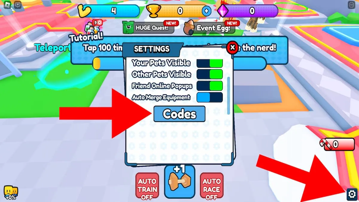 How to redeem Gym Race Simulator codes. 