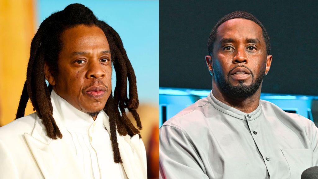 Jay-Z and Diddy together as part of an article about conspiracy theories.