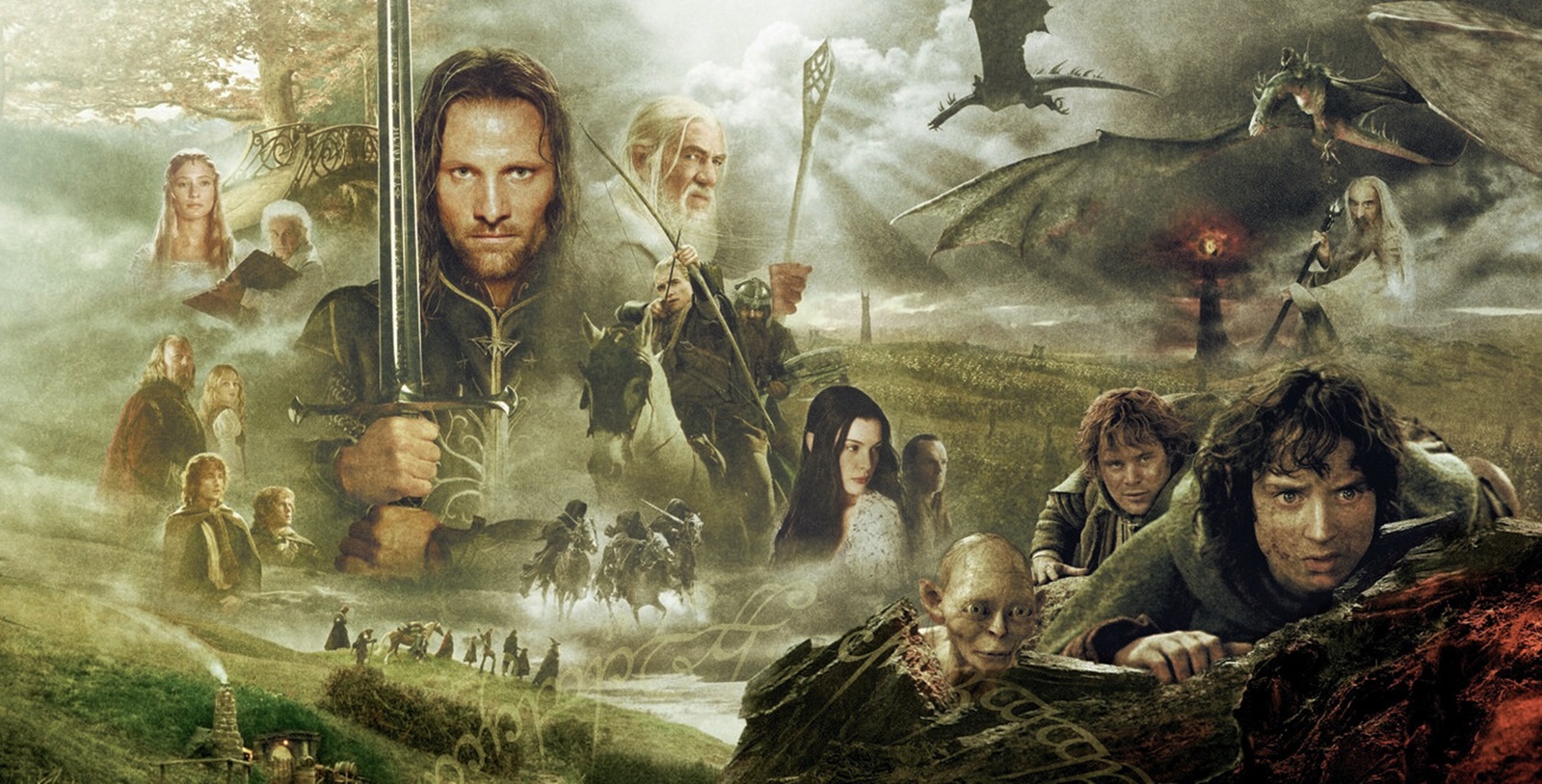 Character art from the Lord of the Rings trilogy