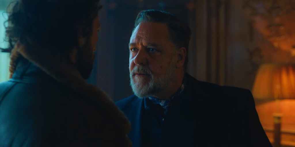 Russell Crowe as Nikolai Kravinoff in Kraven the Hunter