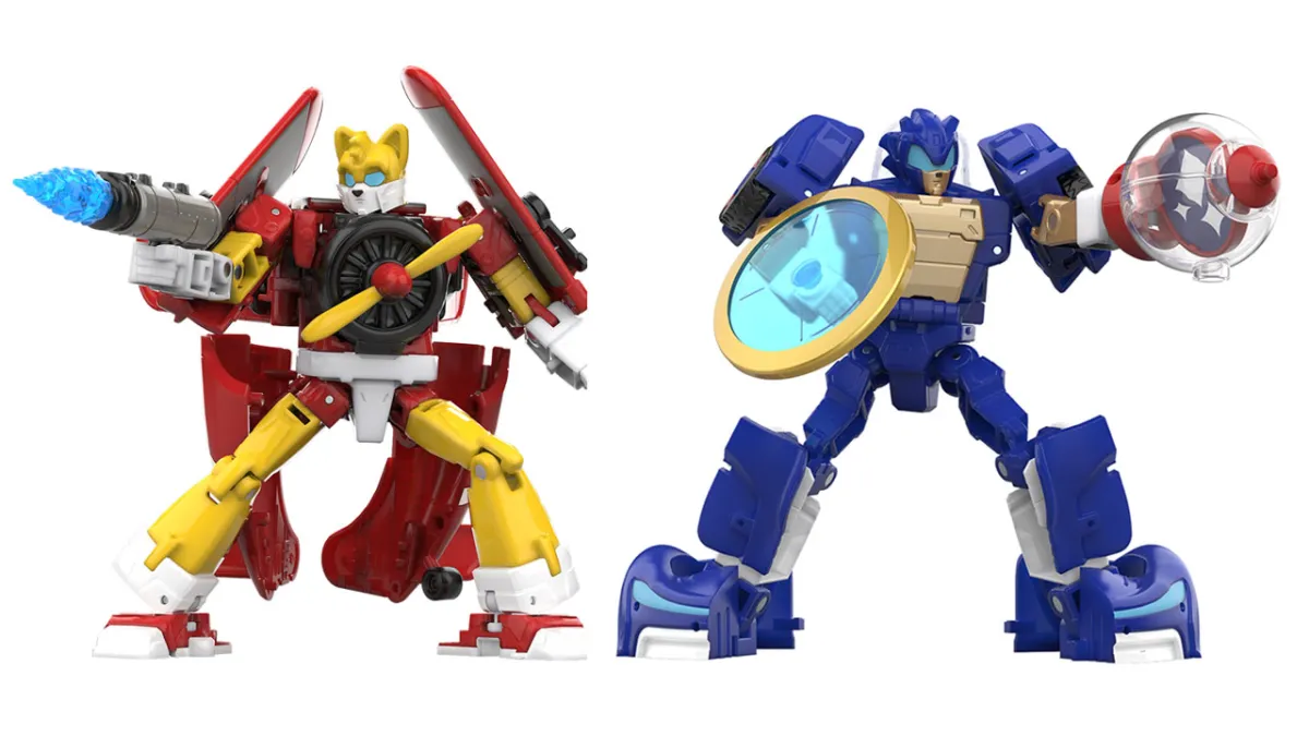 Sonic the Hedgehog Transformers; Wingtail and Blue Booster. 