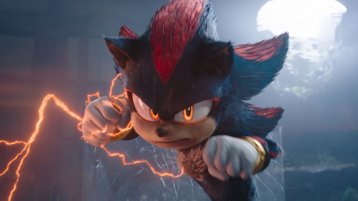 Shadow is ready to fight Sonic in Sonic the Hedgehog 3